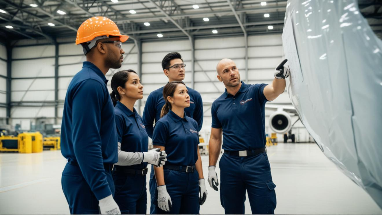 Image d'un technicien travaillant